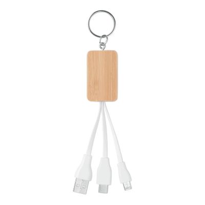 CLAUER - Cavo 3 in 1 in bamboo