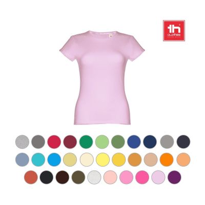 THC SOFIA - T-shirt sfiancata da donna in cotone