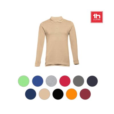 THC BERN 3XL - Polo a manica lunga da uomo