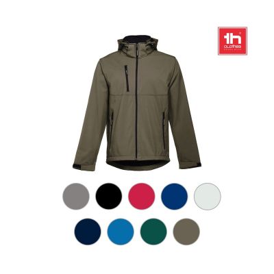 THC ZAGREB - Giacca softshell da uomo in poliestere ed elastan