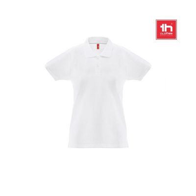 THC MONACO WOMEN WH - Polo da donna a maniche corte in cotone piqué