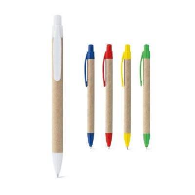 REMI - Penna a sfera realizzata al 100% con carta riciclata, dotata di clip