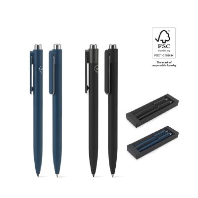 KYLIE SET - Set composto da una penna a sfera e una penna senza inchiostro, entrambe realizzate in alluminio (riciclato al 94%)