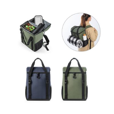 ROMA L - Zaino termico imbottito in poliestere riciclato 600D ripstop 16 L