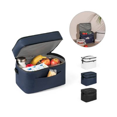 CANCUN LARGE - Borsa termica in poliestere riciclato 600D, con tracolla regolabile 14 L