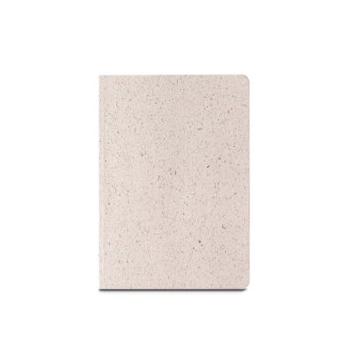 ORGANIC SEMI-RIGID - Block notes A5 con copertina semirigida fabbricata tramite materia organica degli elefanti (80%)