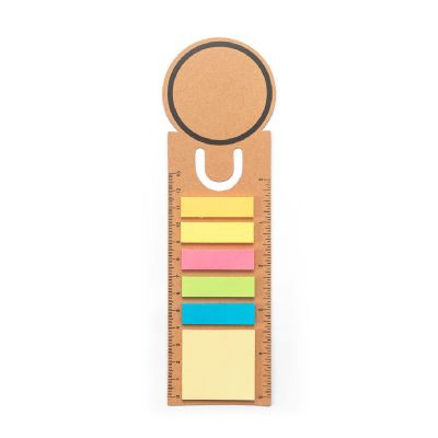 SAWYER - Set da ufficio 3 in 1, realizzato in carta riciclata al 100%, con superficie superiore rotonda estampa nera su tutto il perimetro