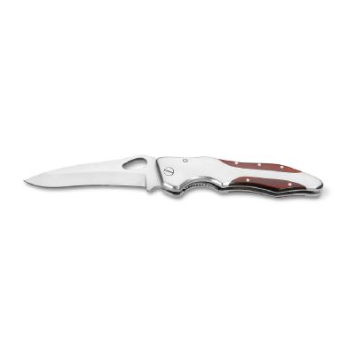 LAWRENCE - Coltello tascabile in acciaio inox e legno