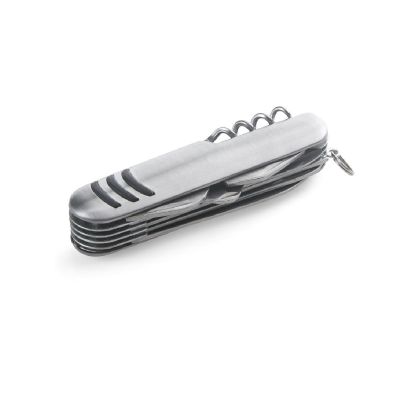 KAPRUN - Coltello tascabile multifunzione in acciaio inossidabile e metallo