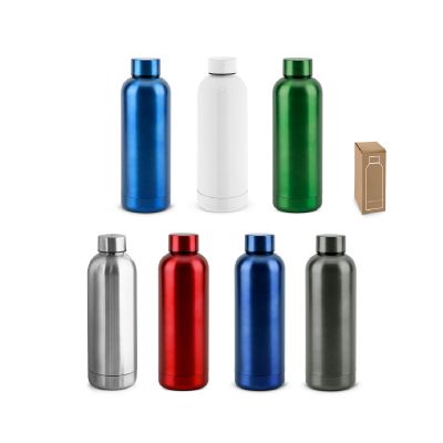 ODIN METTALIC - Borraccia in acciaio inox riciclato al 90% 550 mL