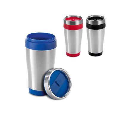 BATUM - Bicchiere da viaggio in acciaio inox e PP 420 mL