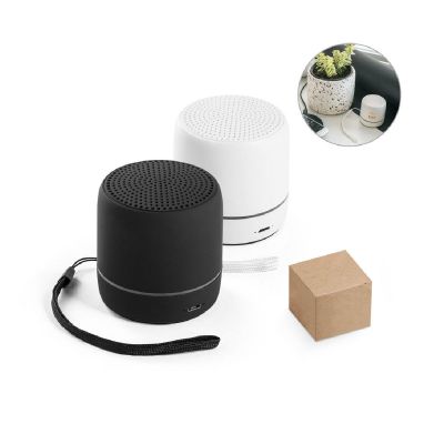 TURING - Altoparlante portatile da 3W con 4 ore di autonomia con il ABS riciclato (100% rABS)