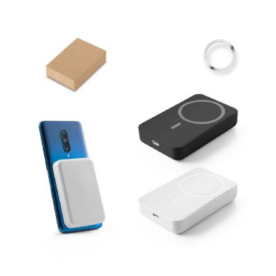 AMPERE 10 - Power bank magnetico da 10'000 mAh con caricatore wireless superveloce da 15W in ABS riciclato (100% rABS)