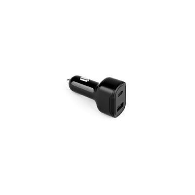 DIRAC - Adattatore per accendisigari con porta USB-A 18W e USB-C 20W in ABS riciclato (100% rABS)