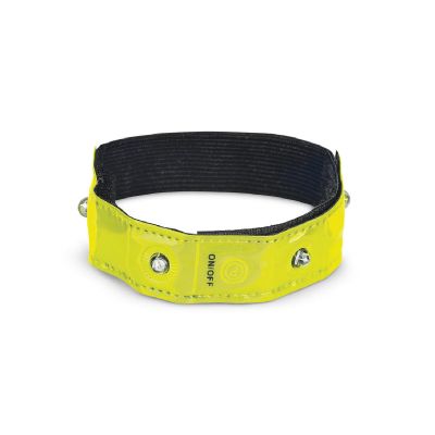 VISIBLE - Polsino riflettente con 4 LED rossi