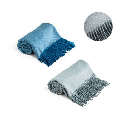 SMOOTH - Coperta 100% acrilico con nastro e cartoncino personalizzabile (270 g/m²)