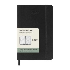 MOLESKINE - Agenda settimanale tascabile 12 mesi con copertina morbida 