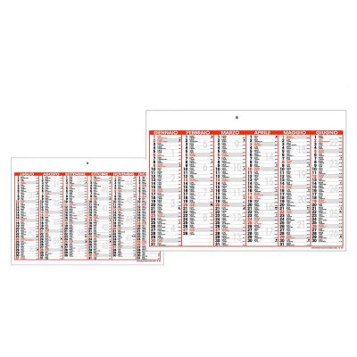 LIST - calendari semestrali a tabella