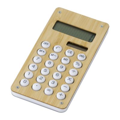THOMAS - Calcolatrice in bamboo e ABS 