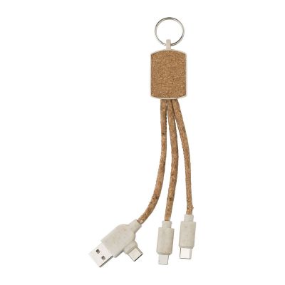 LANDRY - Set cavi per la ricarica 3 in 1 in accaio inox 