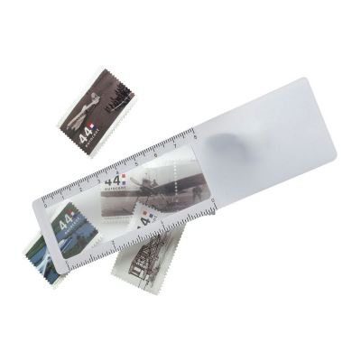 HARLEY - Segnalibro con righello e lente, in PVC 