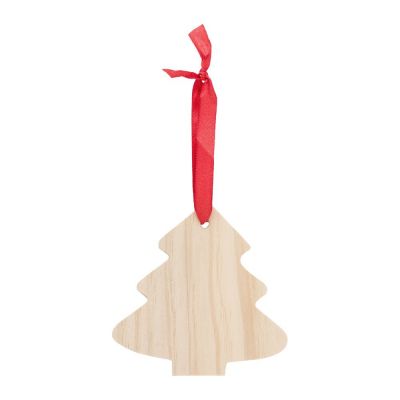 IMANI - Decorazioni natalizie in legno a forma di albero di Natale 