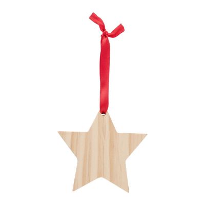 CASPIAN - Decorazioni natalizie in legno a forma di stella 