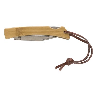 BECKETT - Coltello pieghevole in acciaio inox e bambù 