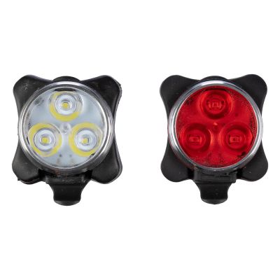 ELISABETH - Set luci di sicurezza per bicicletta ricaricabili in ABS e silicone 