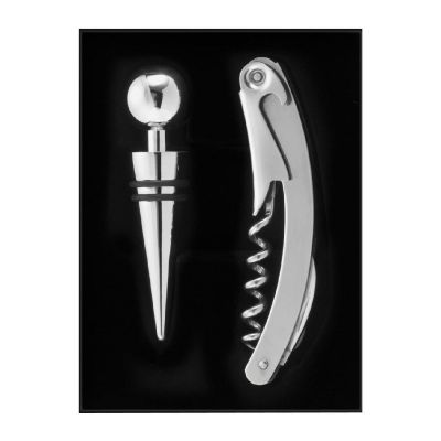 EVE - Set vino 2 accessori, in acciaio inox 