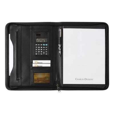 GIADA - Portablocco Charles Dickens® formato +/- A4 in similpelle 