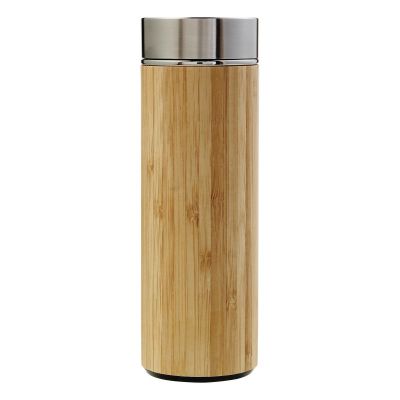 YARA - Thermos in e bamboo a doppia parete, capacità 420 ml 