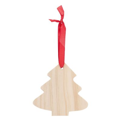 IMANI - Decorazioni natalizie in legno a forma di albero di Natale 