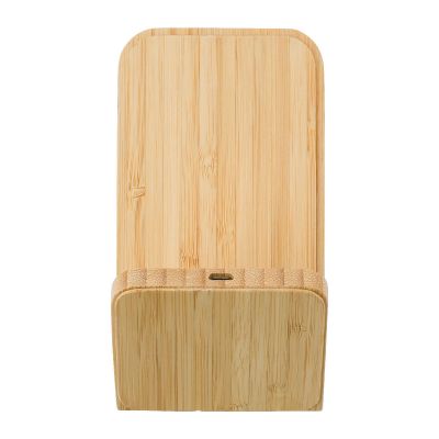 CLAUDIE - Supporto per smartphone in bamboo ricaricabile