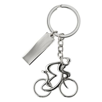 CIRILIO - Portachiavi ciclista in metallo 