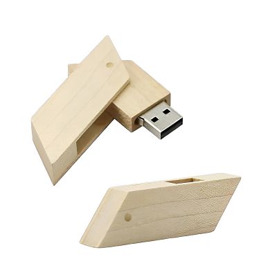 RECTANGLE WOOD - Chiavetta USB in legno