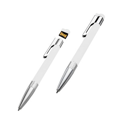 WHITE PEN USB - Penna con chiavetta USB