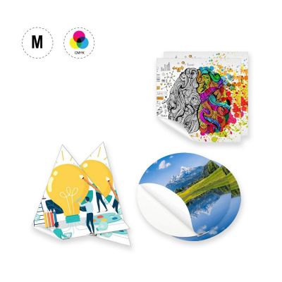 STICKER M ROUND - etichette in carta adesiva