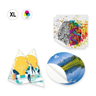 STICKER XL ROUND - etichette in carta adesiva