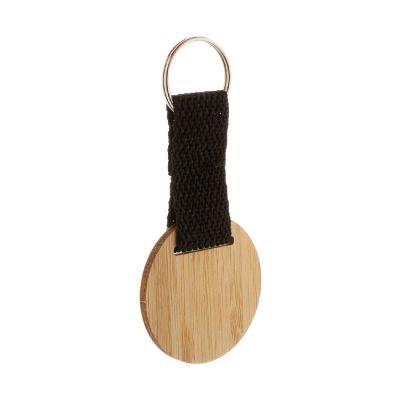 STROPP - portachiavi in bamboo, tondo