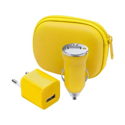 CANOX - set caricabatterie usb con portaoggetti e accendisigari