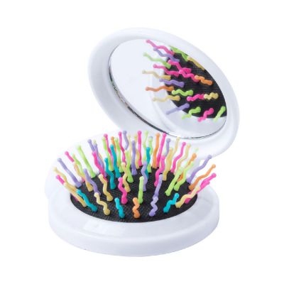 YUNKAI - specchio con spazzola per capelli.