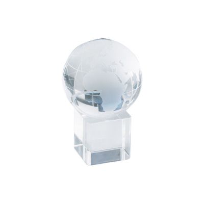 SATELITE - globo di vetro con base cubica