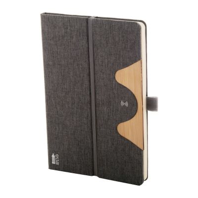 CHATOM - Quaderno in rpet con caricatore wireless