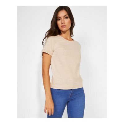 ANTARES - T-shirt spessa a maniche corte da donna in cotone