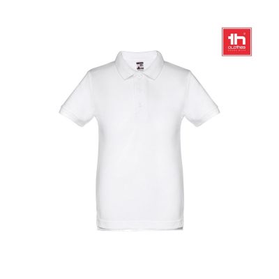 THC ADAM KIDS WH - Polo a maniche corte per bambini (unisex). colore bianco