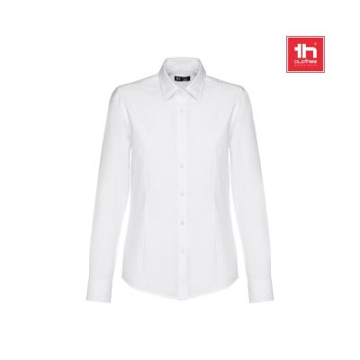 THC TOKYO WOMEN WH - Camicia oxford a maniche lunghe da donna. Colore bianco