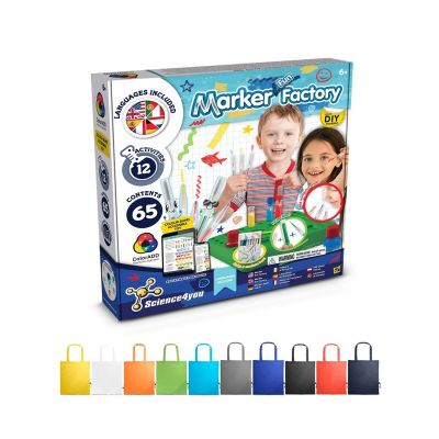 DIY PEN FACTORY KIT II - Kit educativo fornito con una borsa regalo pieghevole in 190T