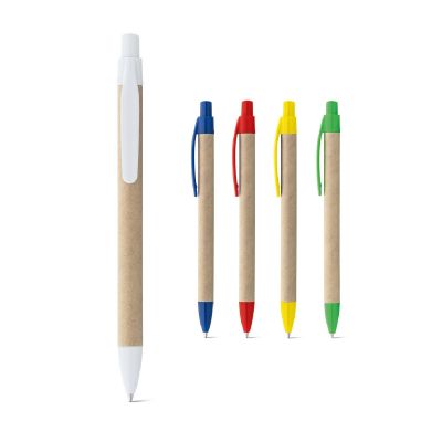 REMI - Penna a sfera realizzata al 100% con carta riciclata, dotata di clip