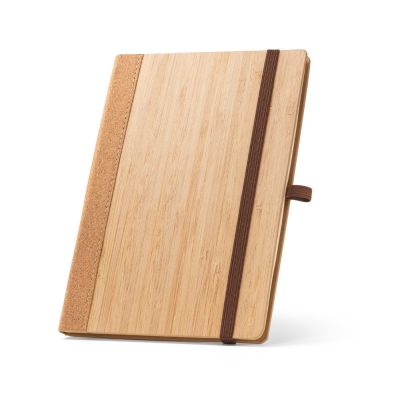 ORWELL - Block notes A5 in bambù e fogli in sughero con pagine a righe